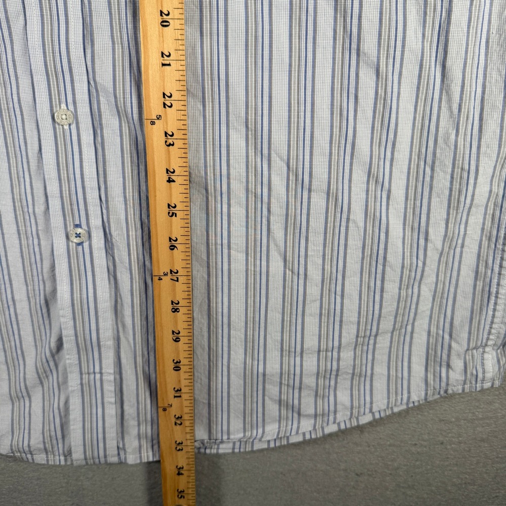 Cinch Mens Blue White Striped Western Button Down Shirt XL MT10321188 - Picture 8 of 13